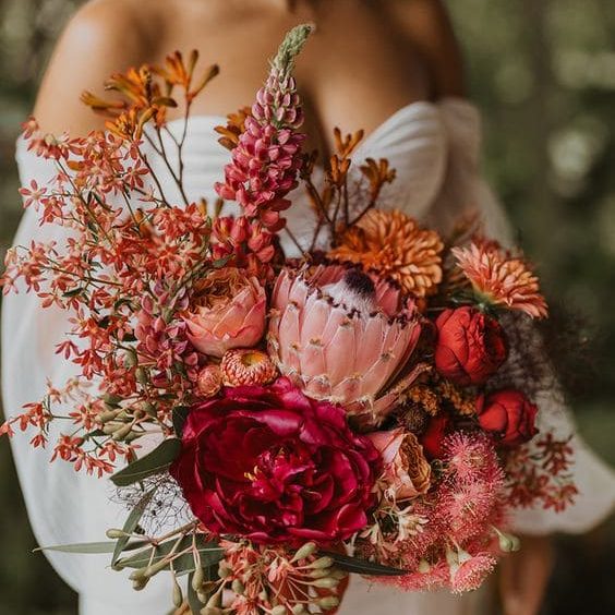 Mariage en fleurs fraiches maison marceline